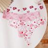 TERMEZY Женские сексуальные бесшовные стринги с низкой посадкой и принтом в виде сердца, дышащие облегающие трусики для йоги