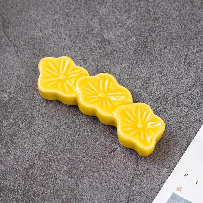 1 шт. Керамический держатель для палочек для еды с цветами сакуры, ложка, вилка, подставка для палочек для еды, кухонные принадлежности, столовые приборы, украшение обеденного стола