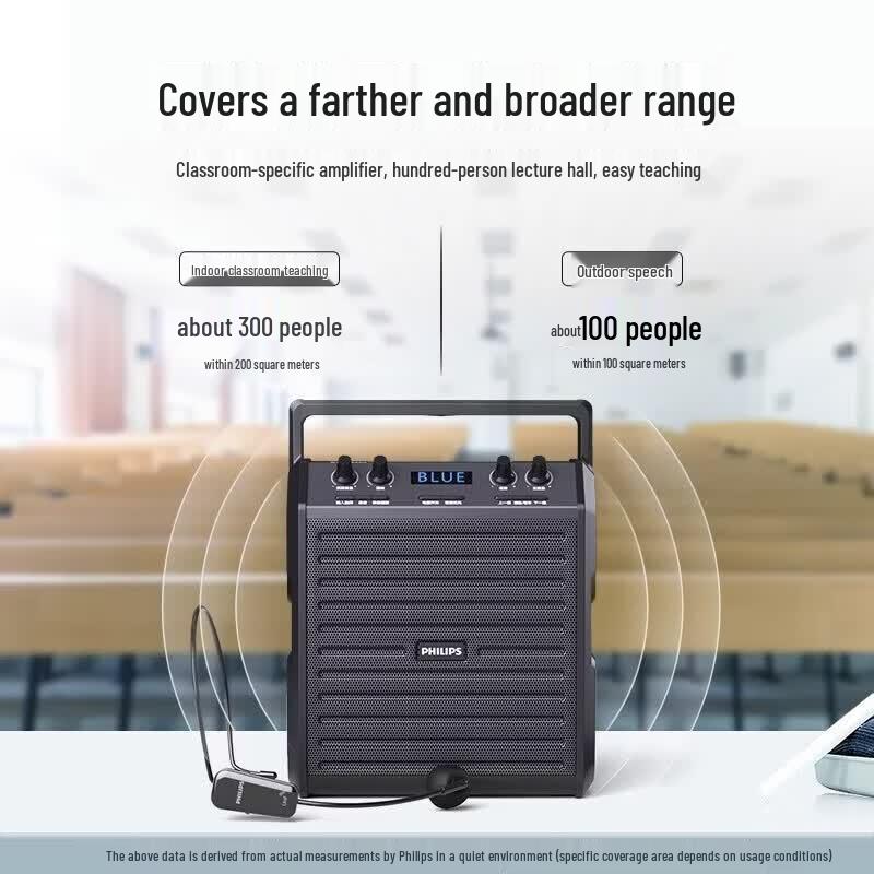 Philips Портативный уличный Bluetooth-динамик SD50X Комплект (Китайская версия)