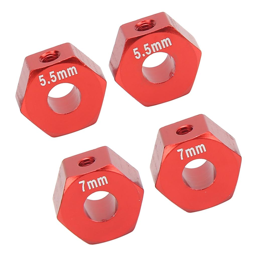 RC Wheel Hub Hex Aluminium Alloy 12mm Diameter 5.5mm 7mm Thickness Accessory Set Kit