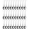 Silver Stainless Steel Shovel Spoons Mini Fruit Watermelon Spoon Ice Cream Dessert Scoops Coffee Teaspoon Kitchen Tableware Sets