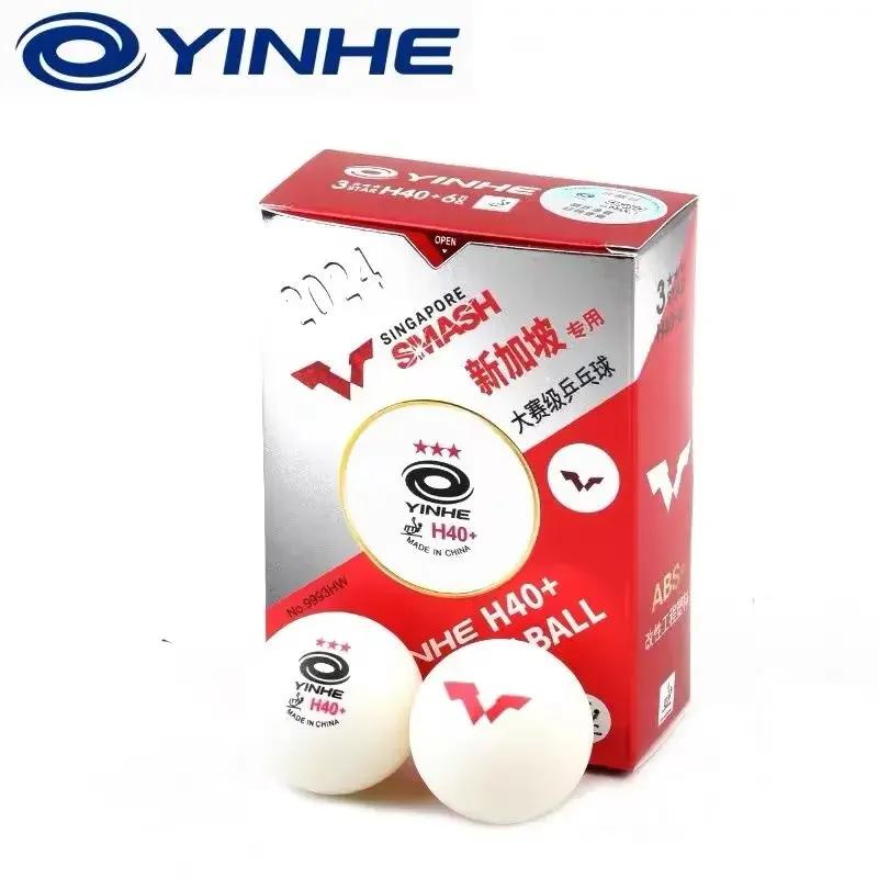 Оригинальные шарики для пинг-понга Yinhe WTT 2024 Гранд-слэма в Сингапуре Настольный теннис Шарики Шов H40+ ABS Новые материалы