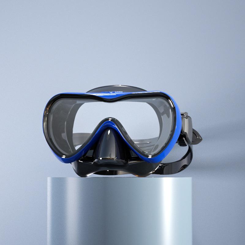 Новая большая оправа для дайвинга, маска для сноркелинга, HD закаленное стекло, водонепроницаемые очки для дайвинга, набор масок для дайвинга с сухой подводной охотой
