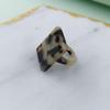 Tortoiseshell Rectangle Elegant Acrylic Finger Rings Resin Rings Leopard Pattern Fashion Jewelry