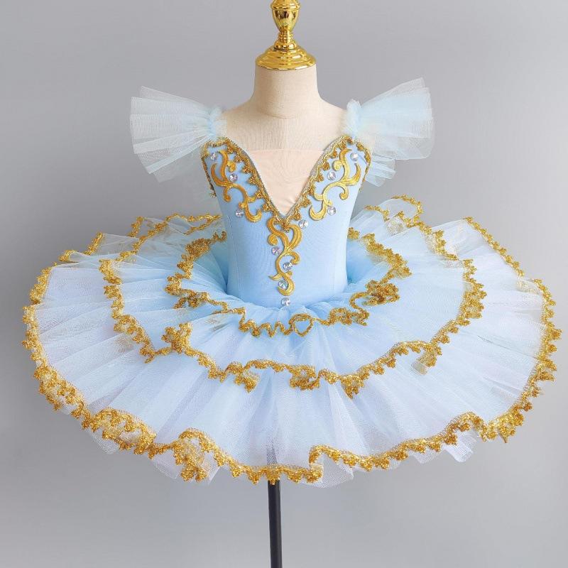 Белое балетное платье-пачка с блестками для малышей, танцевальные костюмы для девочек, детские балетные пачки, наряды для детей, одежда для бальных танцев