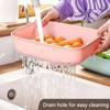 3шт. Корзина для сушки для мытья овощей, ящик для хранения продуктов, корзина для разделения сухого и влажного, корзина для мытья фруктов, фильтр для кухонных отходов
