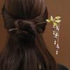 Ландыш мори цветок ручной работы бахромчатая заколка для волос женская ретро шаг ципао заколка для волос Ханфу заколка для волос украшение для пучка