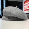 Роскошная шерстяная шапка-берет из Южной Кореи, новый стиль на осень и зиму, стильная и модная шляпа художника, ретро-берет из Англии