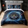 Manchester City Design Bed Bedding Set 1 Duvet Cover + 2 Pillowcases Soft Breathable Household Bed Linens