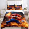 3pc Mario Bedding Set Guest Room Bedroom Decor Christmas Halloween Decor Gifts- All Seasons (No Insert)a1013054