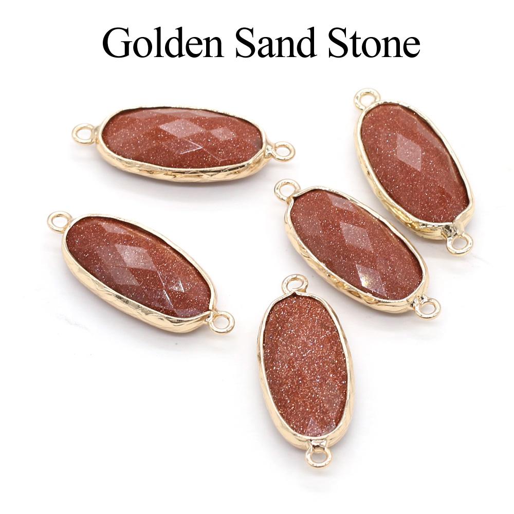 1/5 шт., овальный соединитель с подвеской из кристалла Рейки для исцеления, энергетический натуральный камень аметист, драгоценный камень, соединитель для изготовления ювелирных изделий, ожерелья, браслета своими руками