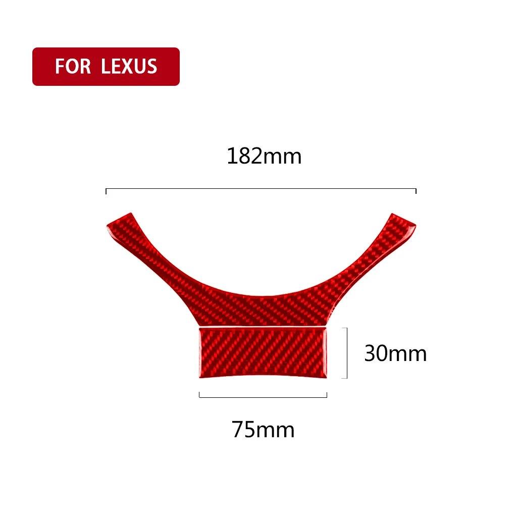 For Lexus IS250 NX200 200t 300h 2013- Car Steering Wheel Decor Sticker Cover Decal Auto Interior Accessories Carbon Fiber