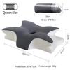Crescent-Shaped Slow Rebound Memory Foam Neck Support Pillow