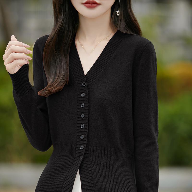 Женский легкий кардиган из 50% шерсти и 50% шелка Mulberry — универсальный трикотаж на все 4 сезона для комфорта и стиля в любое время года