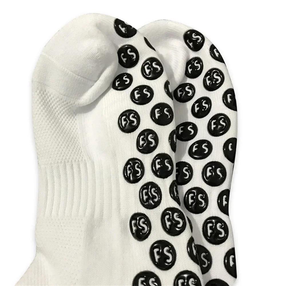1Pair Football Socks Soccer Non-slip Crew Socks Outdoor American Football Breathable Silicone Athletic Socks Men Women