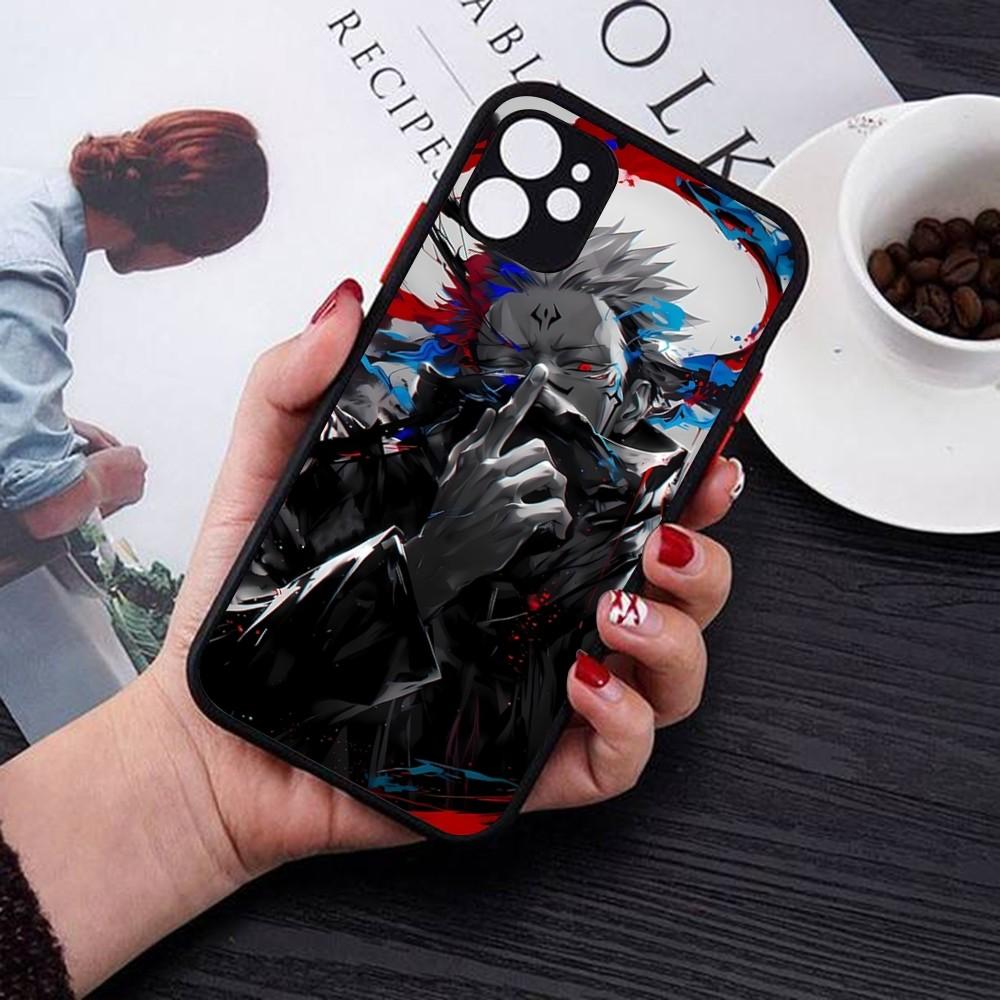Чехол для телефона Jujutsu Kaisen Рёмен Сукуна Для IPhone 14 11 12 13 Mini Pro Max 8 7 Plus X XR XS MAX Полупрозрачный Матовый Чехол