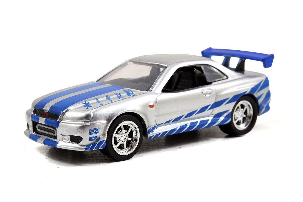 Jada Toys Форсаж Литой автомобиль Nissan Skyline R34 СБОРКА СОБИРАЙ 155 Brian's GT-R N'