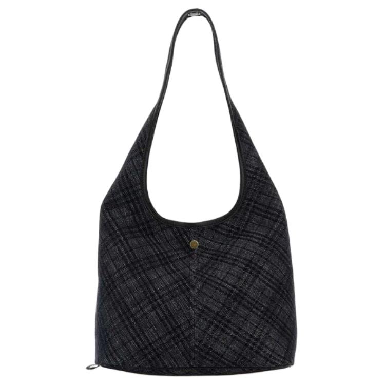 Burberry Стильная хлопковая сумка через плечо Женские сумки Черная 81119491
