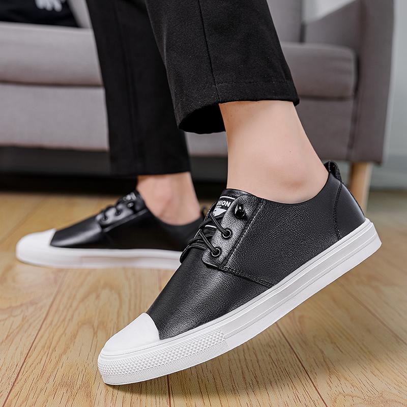 Модная мужская обувь мода черный белый Кожаные туфли для вождения на плоской подошве Мужские мокасины Роскошная обувь мужская Повседневная обувь Прогулочная обувь мужская
