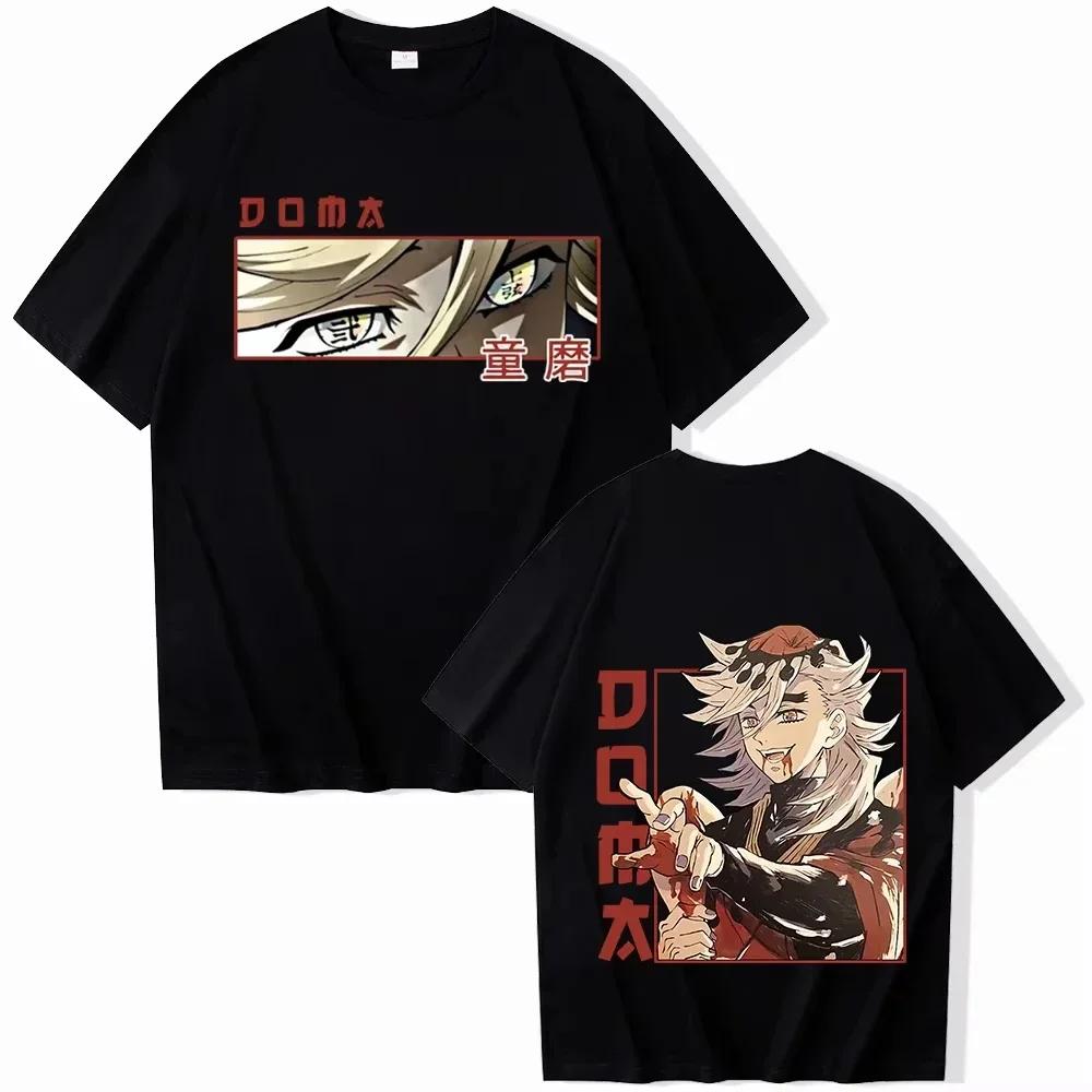 Hot Sale Anime Peripherals Demon Slayer Manga Graphic Print Short-sleeved Men Women Cotton Comfortable Soft  Loose Casual Oversized Top Summer New Tee