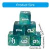 Game Playings Rounded Block Math Teaching Educational Toy Dices Small Colorful Acrylic Six Sided Dices Cubes with Number