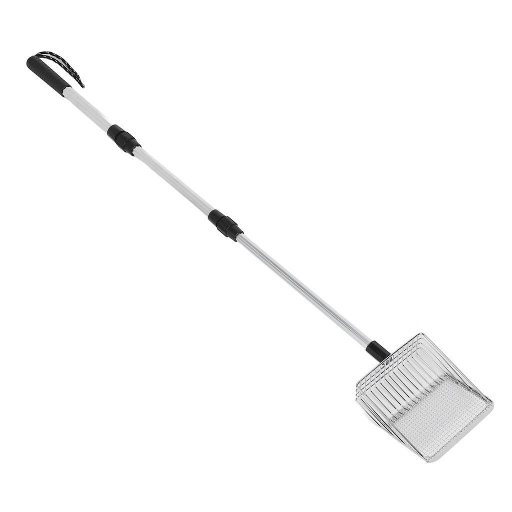 Chicken Poop Scooper Anti Stick Stainless Steel Stretchable Long Handle Sifting Shovel Chicken Coop