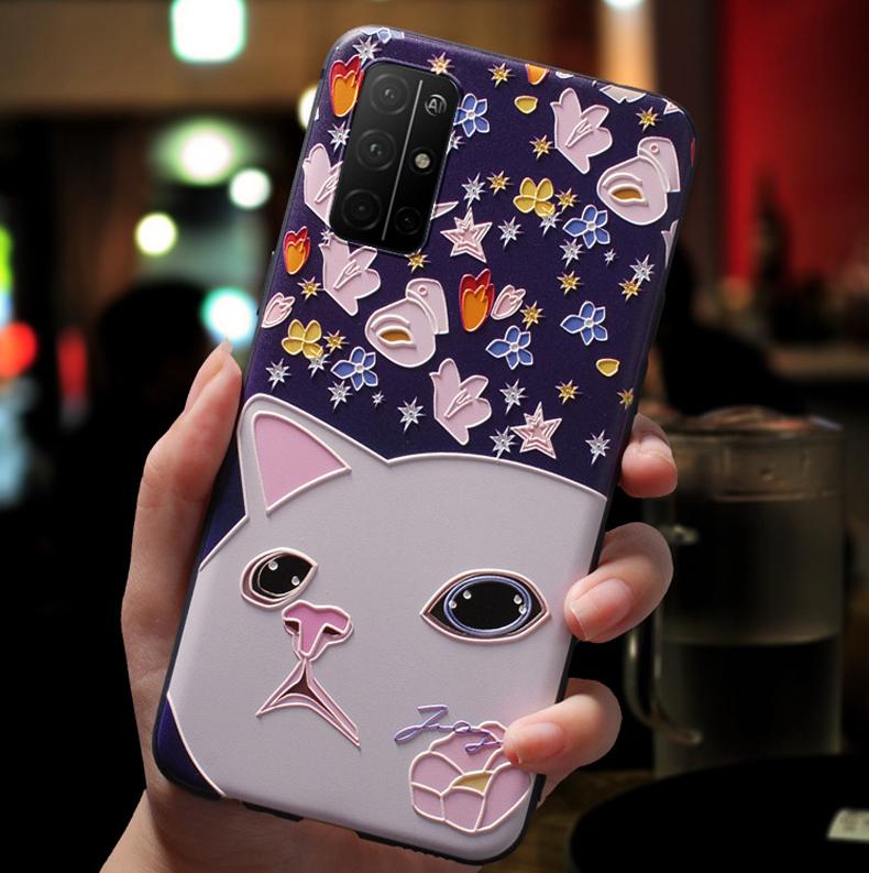 Для Xiaomi Redmi 9C NFC чехол милый рельефный мягкий силиконовый чехол для Xiomi Redmi 9T 9A 9AT 10 чехлы на заднюю панель телефона Fundas Redmi9C 9 C t