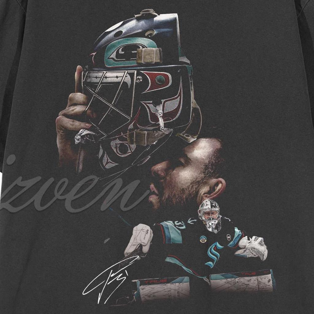 Philipp Grubauer vintage big head design shirt comfort colors 90s, hockey player ice skater shirt designs