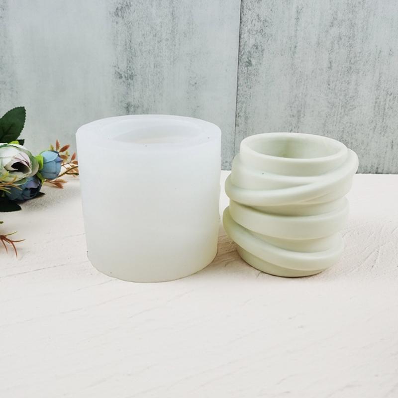 Скандинавское искусство, гипсовый цветок, силиконовая форма, эпоксидная смола, форма для чашки свечи, сочная ваза, цементная форма, держатель для ручек, форма