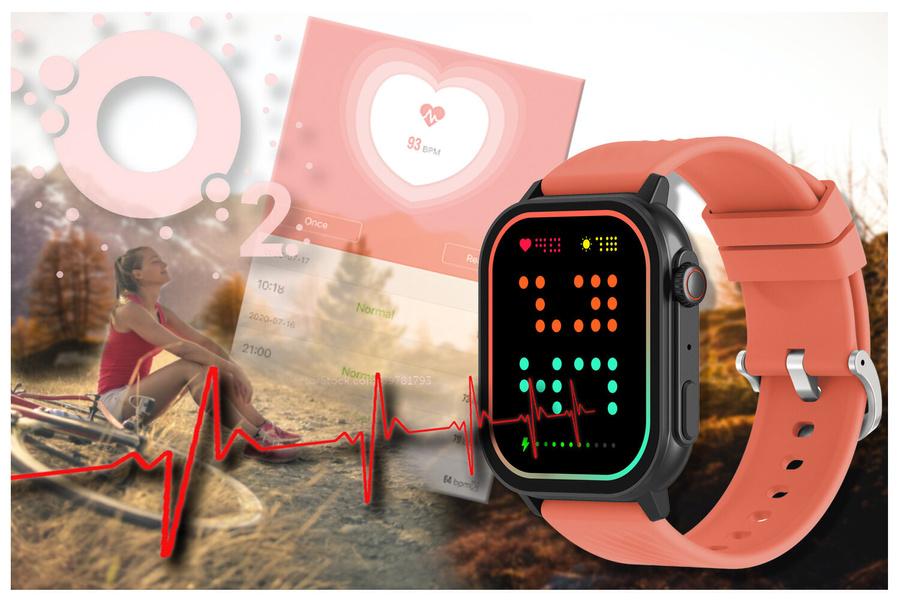 Smartwatch Unisex Gravity Gt15-3 - Rozmowy Bluetooth, Dodatkowy Pasek (Sg029C)