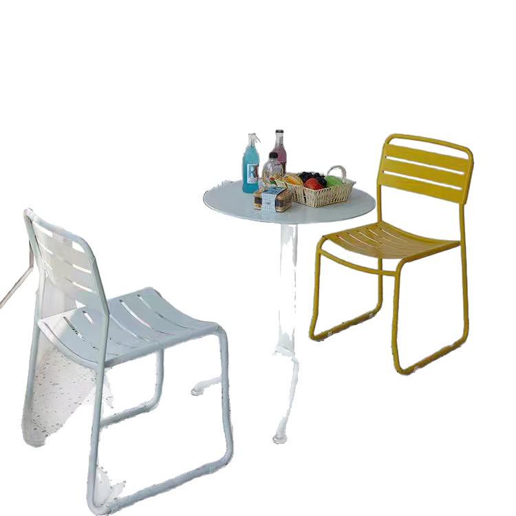 All-Aluminum Outdoor Cafe Table and Chairs Set with Sun Protection and Waterproof Features for Patios and Balconies