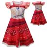 Summer New Cartoon Moana 2 Moana, Maui Same 3D Digital Printing Cute Princess Dress