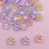 10pcs 13mm Transparent/matte Heart Plum Blossom Beads For DIY Necklace Bracelet Jewelry Making Handmade Material Fashion Jewelry Accessory
