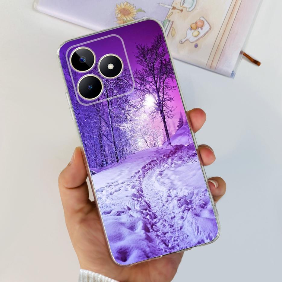 Чехол для Realme Note 50 RMX3834 Милый Кот Расписной Чехол Мягкий Силиконовый Чехол для Телефона Для Realme Note 50 Note50 Задняя Крышка 6.74'' Сумки