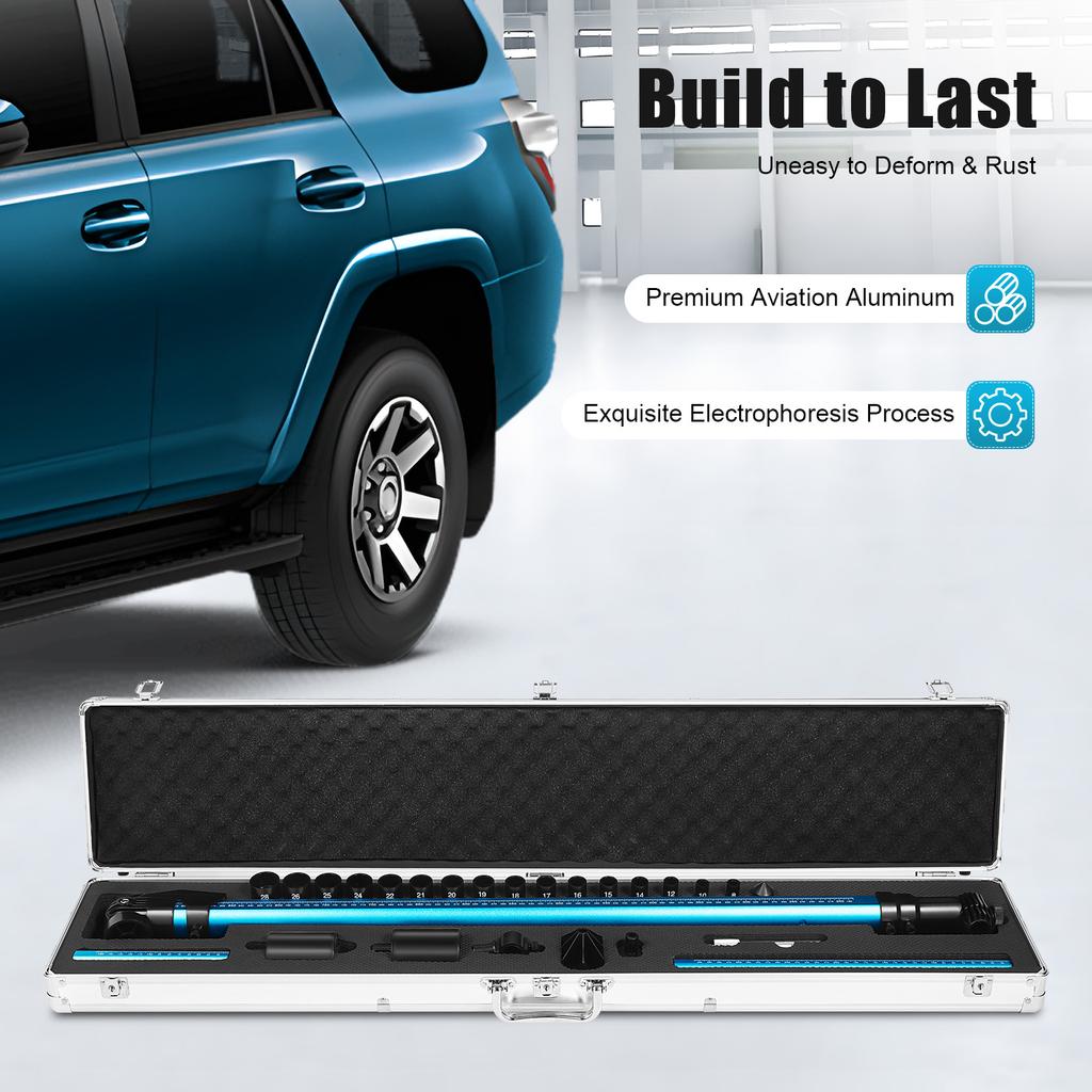 Car Body 2D Measuring Ruler System with CD Aviation Aluminum Vehicle Repairing Measuring System Portable Car Frame Repair Tool