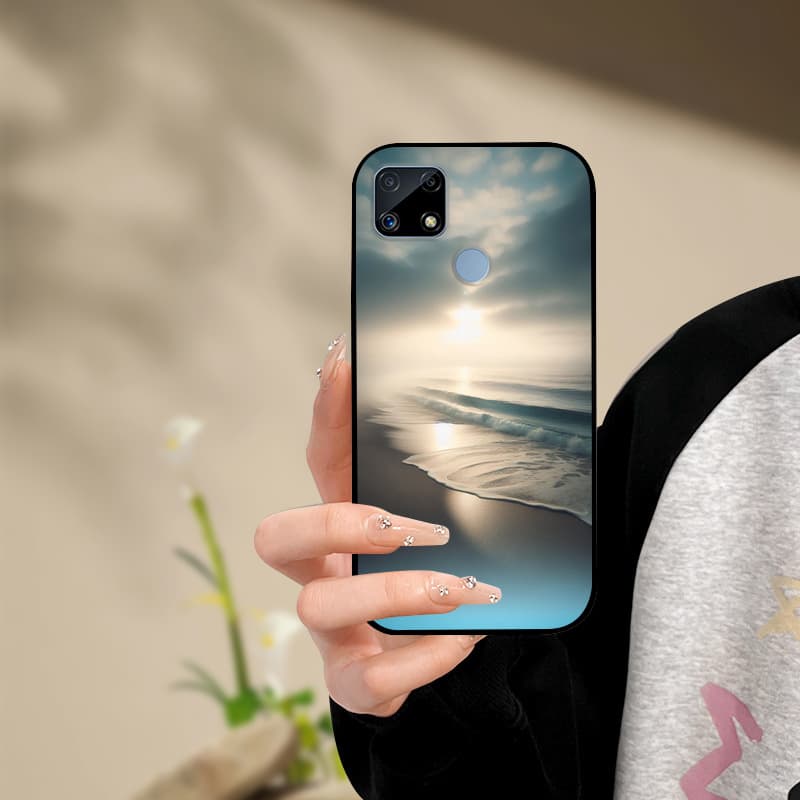 Silicone Phone Case For Realme C25s C25 Cover Painted Soft For Realme C25 C25S C21 C21Y C25Y Phone Case RealmeC25s C 25 s Funda