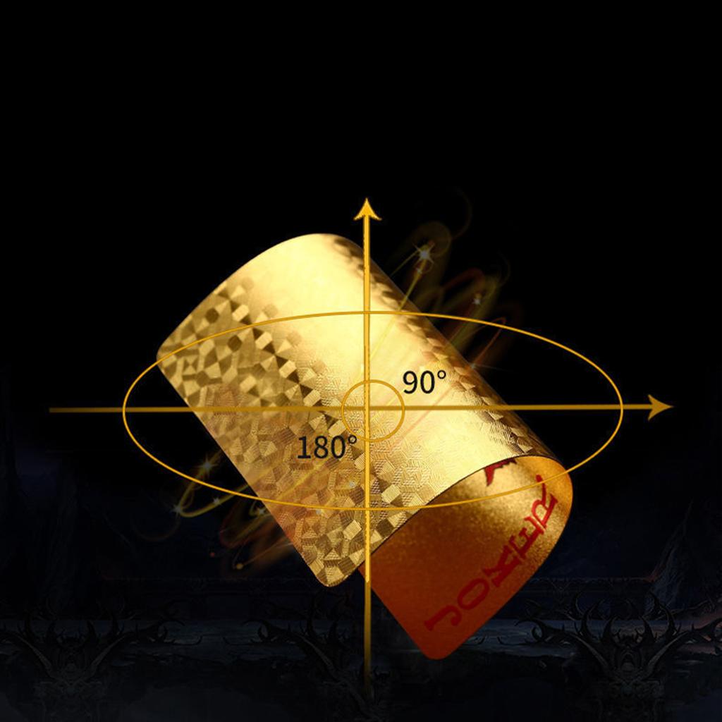 24K золотая фольга игральная карта Tuhao Gold водонепроницаемый ПЭТ/ПВХ пластик Техас Checker