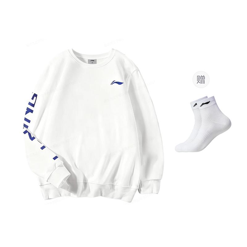 Толстовки Li Ning Унисекс С круглым вырезом Средняя Обычный AWDTE67-36