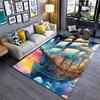 3D Pirate Ship Boat, Large Area Carpets for Home Living Room  Children's Bedroom Sofa Doormat Kitchen Floor Rugs Anti-slip Decor