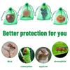 50Pcs Strawberry Grapes Fruit Grow Bags Netting Mesh Vegetable Plant Protection Bags for Pest Control Anti-Bird Garden Tools
