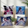 Game CColumbina Genshin cute Impact  Pillow Cushion Cover Pillowcase Living Room Sofa Home Decor Customized