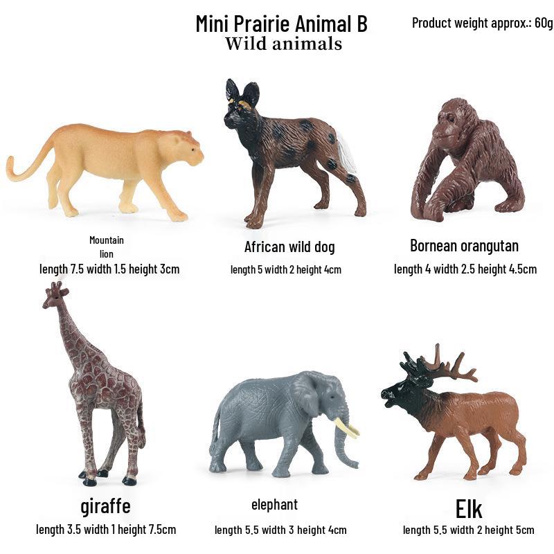 Набор моделей диких животных Арктики: Белый медведь и пингвин