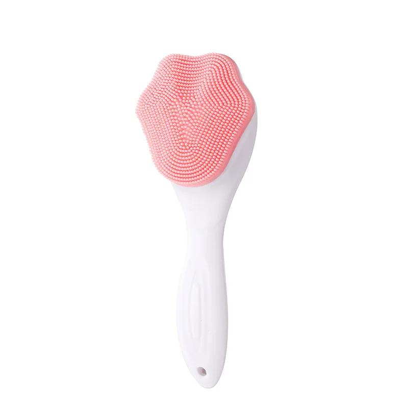 Soft Silicone Facial Cleansing Brush 2 In 1 Silicone Face Mask Brush & Face Scrubber For Exfoliating Massaging Remove Blackhead