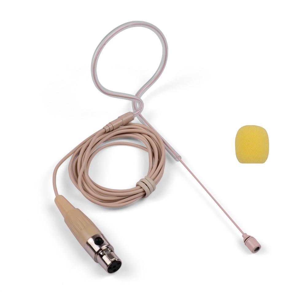 Легкий конденсаторный микрофон с одним ушным крючком, 4-контактный разъем XLR для беспроводного поясного передатчика