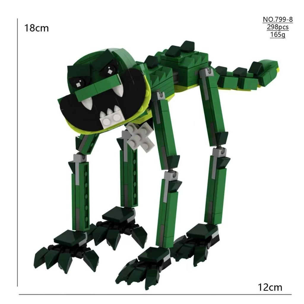 Smiling Critters 4 Набор строительных блоков фигурок для сборки Пианозавр Ярнаби Дуи Поппи Конструктор для детей Подарок на день рождения