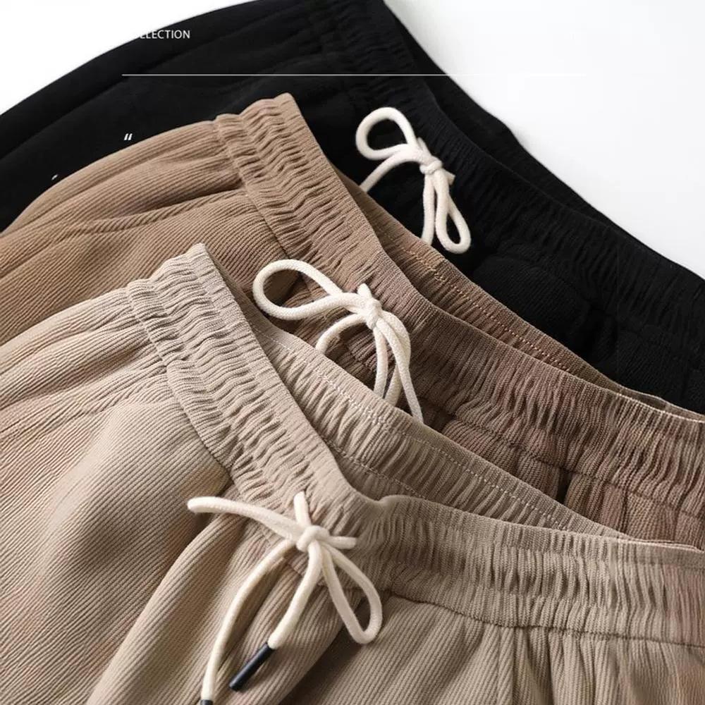 Зимние теплые штаны Зимние санитарные штаны с утолщенным хлопком Женские вертикальные полосы для похудения и свободного кроя Женские брюки