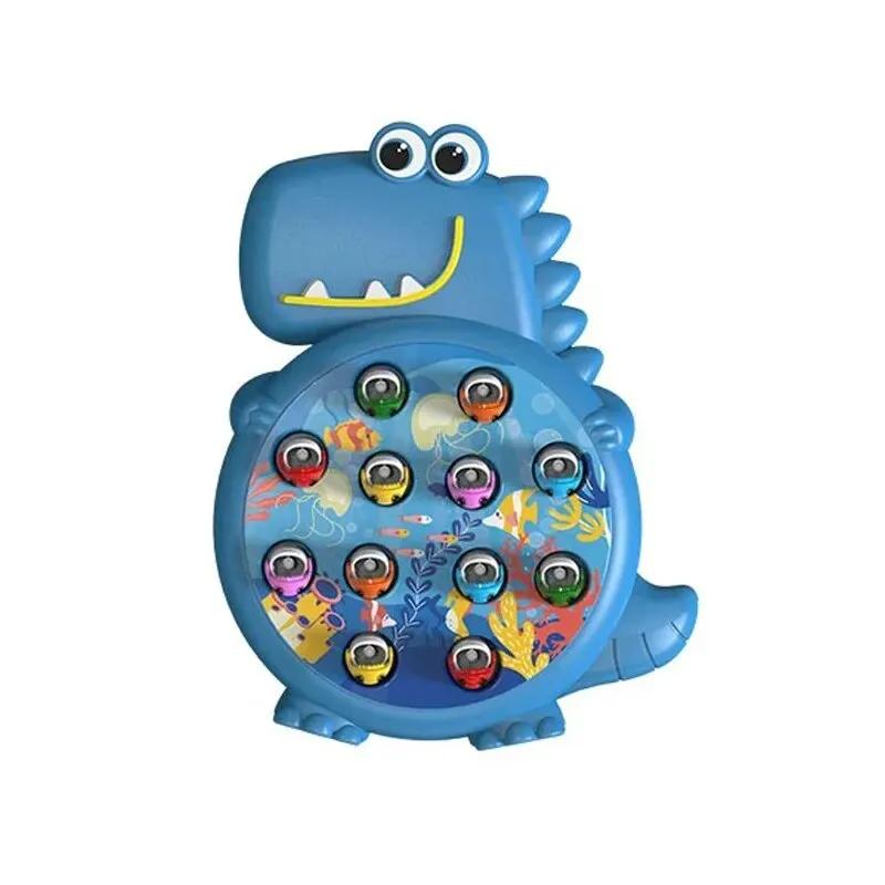Динозавр Простые магнитные игрушки для рыбалки Игра Удочка Игрушки для детей Малыш Монтессори с удочкой Детские развивающие Без вращения Подарок