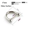High Quality D Bow Staples Stainless Steel Keychain Hook 4 Styles Bracelet Buckle  Ourdoor Tool