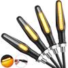 LED Motorcycle Turn Signals, Motorcycle Turning Lights, 12V, High Brightness, Turning Lights, 4PCS (Yellow)