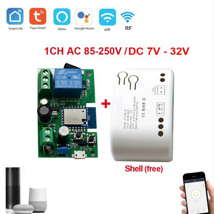 Модуль реле Tuya Zigbee: Управление в режиме jog/самоблокировки/блокировки, 7-32 В/85-250 В.